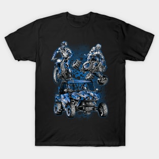 Blue Motocross Extreme T-Shirt